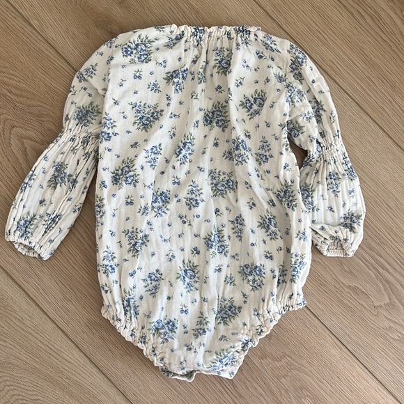 Nothing Fits But Baby Floral Smocked Romper - Picture 7 of 9
